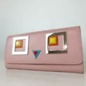Authentic FENDI monster wallet leather